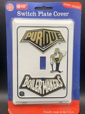New Light Switch Plate SIgn Purdue Boilermakers Officially Licensed